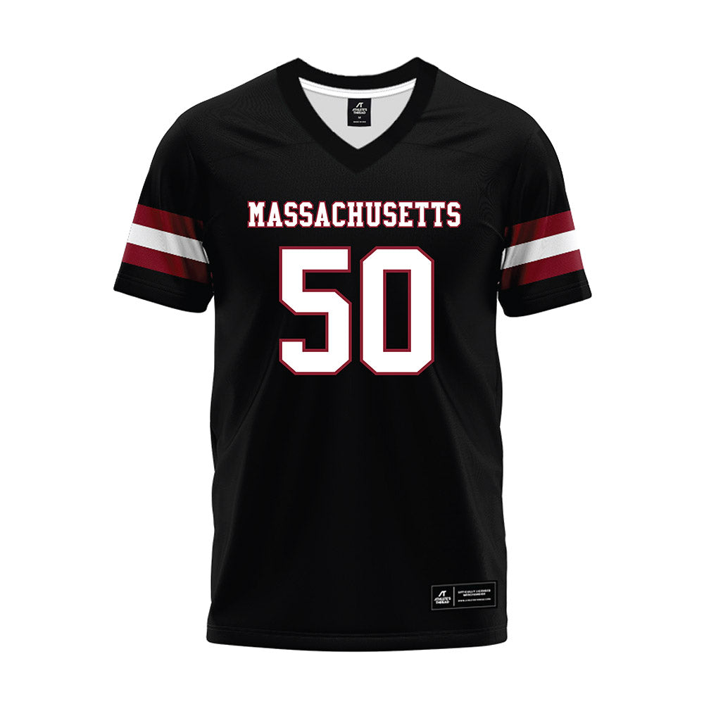 UMass - NCAA Football : Gavin Wilson - Black Premium Football Jersey-0
