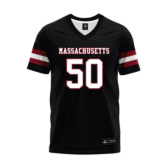 UMass - NCAA Football : Gavin Wilson - Black Premium Football Jersey-0