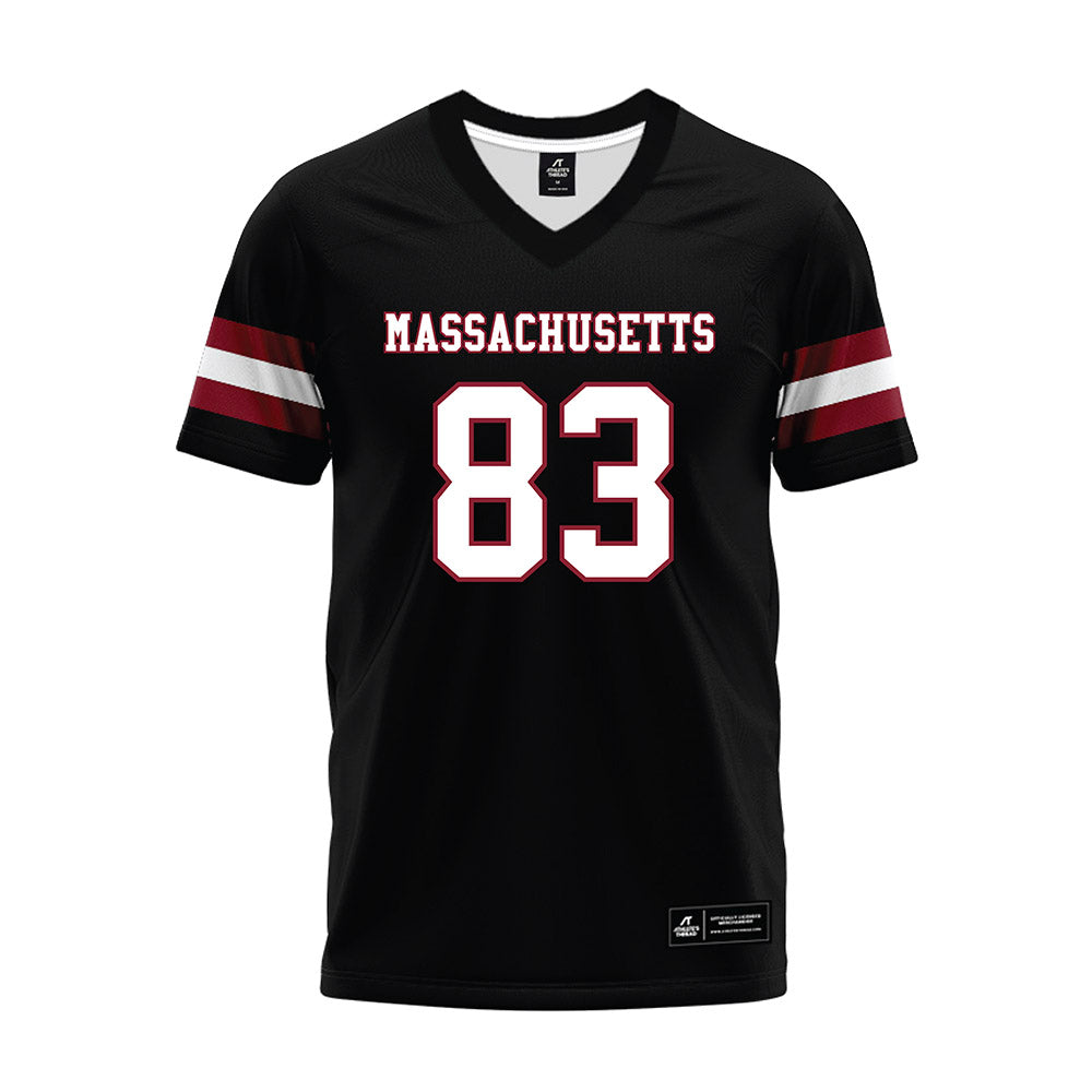 UMass - NCAA Football : Reece Adkins - Black Premium Football Jersey-0