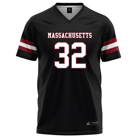 UMass - NCAA Football : Jackson Paradis - Black Football Jersey-0
