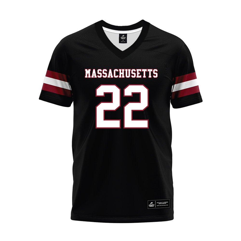 UMass - NCAA Football : Jahmad Harmon - Black Premium Football Jersey-0