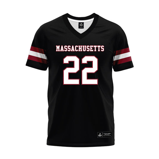 UMass - NCAA Football : Jahmad Harmon - Black Premium Football Jersey-0
