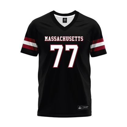 UMass - NCAA Football : Jaxon King - Black Premium Football Jersey