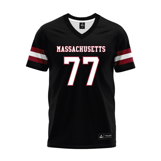 UMass - NCAA Football : Jaxon King - Black Premium Football Jersey