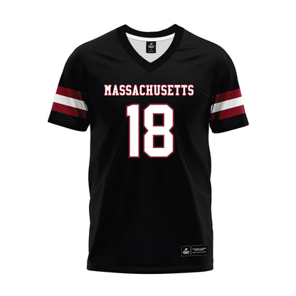 UMass - NCAA Football : Dinos Drossos - Black Premium Football Jersey-0
