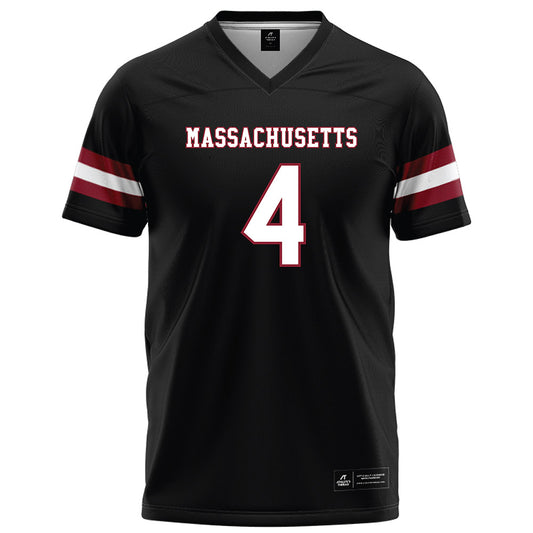 UMass - NCAA Football : DD Snyder - Black Football Jersey-0