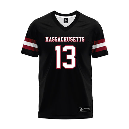 UMass - NCAA Football : Aedan McCarthy - Black Premium Football Jersey-0