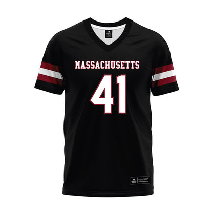 UMass - NCAA Football : Grant Mills - Black Premium Football Jersey-0