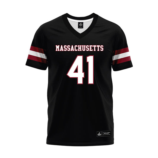 UMass - NCAA Football : Grant Mills - Black Premium Football Jersey-0