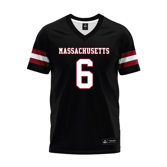 UMass - NCAA Football : Justin Williams-Thomas - Black Premium Football Jersey-0