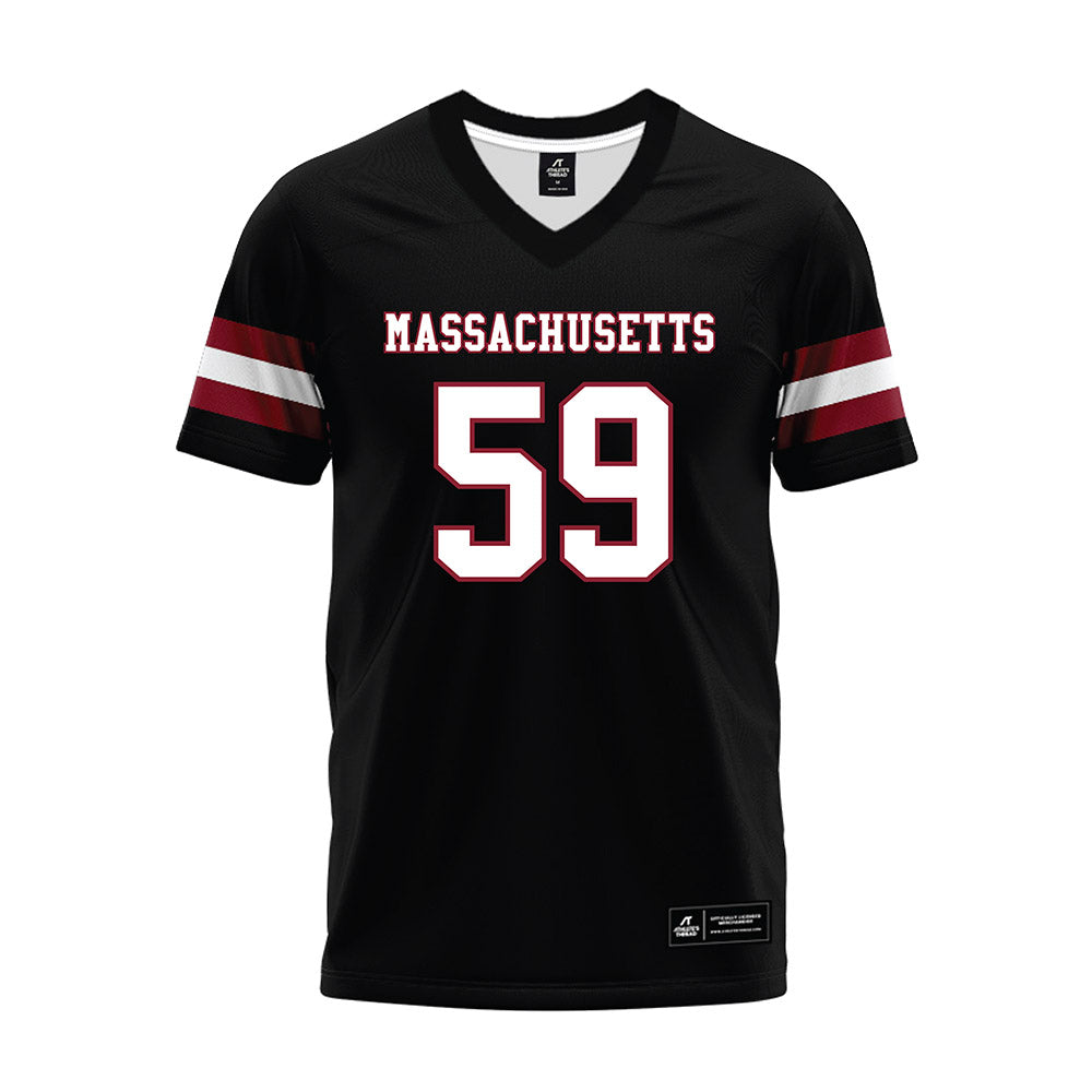 UMass - NCAA Football : Nick Dalessandro - Black Premium Football Jersey-0