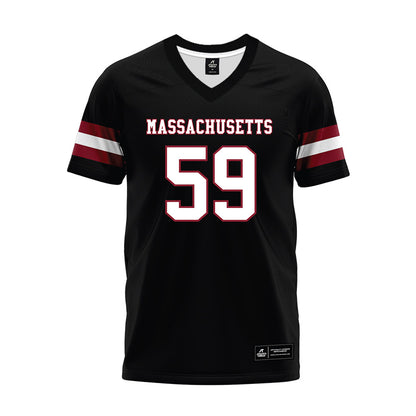 UMass - NCAA Football : Nick Dalessandro - Black Premium Football Jersey-0