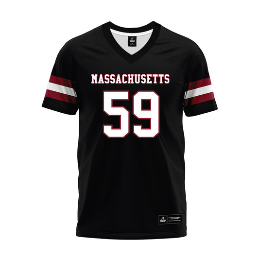 UMass - NCAA Football : Nick Dalessandro - Black Premium Football Jersey-0