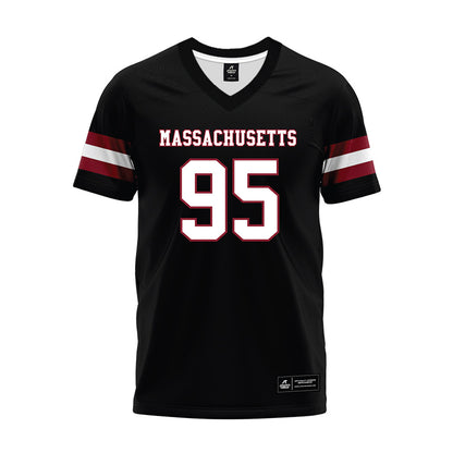 UMass - NCAA Football : Hollis Dirstine - Black Premium Football Jersey-0
