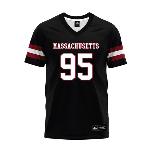 UMass - NCAA Football : Hollis Dirstine - Black Premium Football Jersey-0