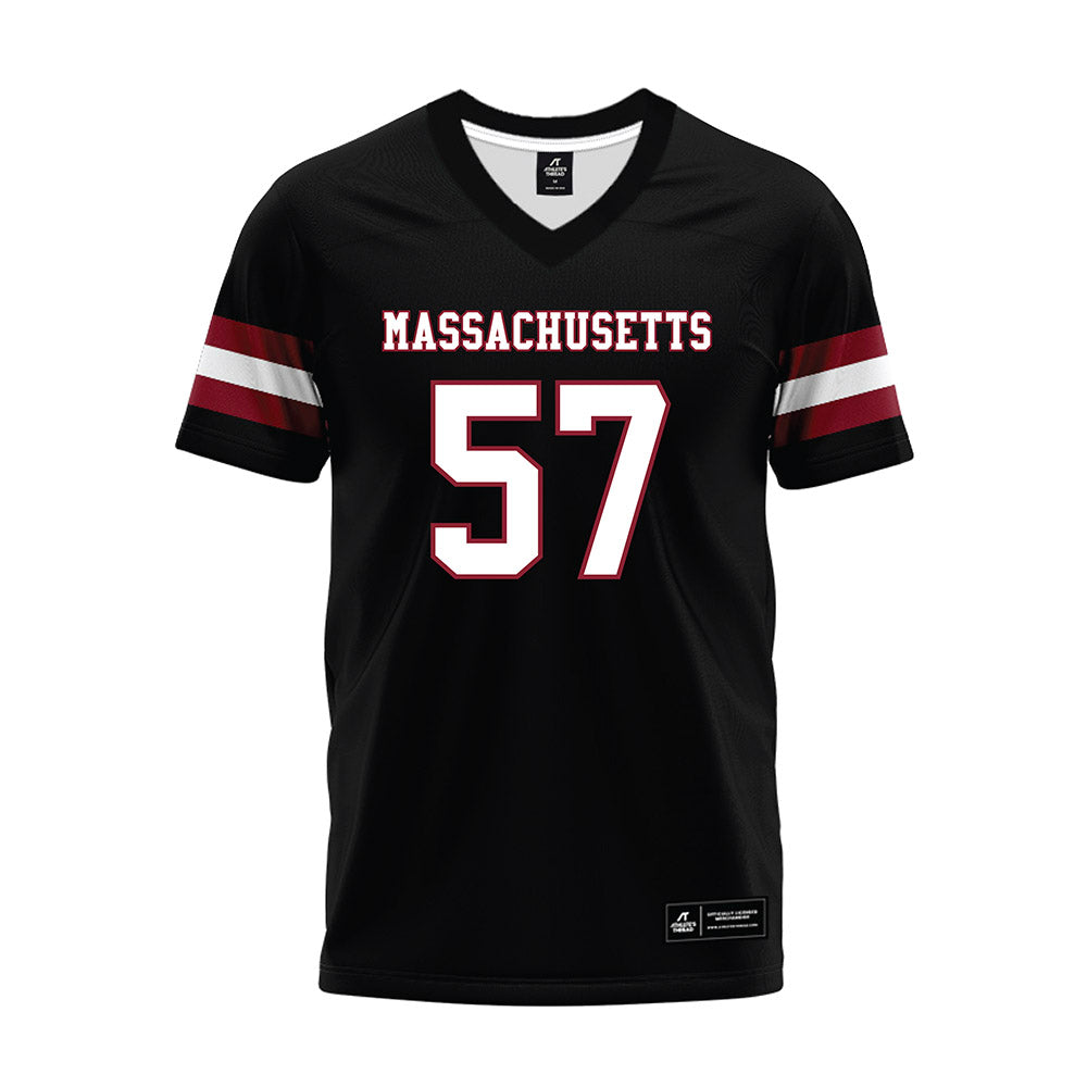 UMass - NCAA Football : Garrett Cooper - Black Premium Football Jersey-0