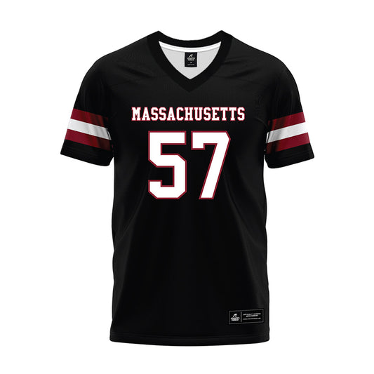 UMass - NCAA Football : Garrett Cooper - Black Premium Football Jersey-0