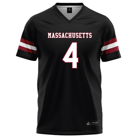 UMass - NCAA Football : Chris Stanley - Black Football Jersey-0