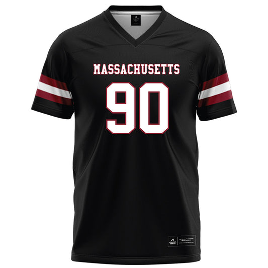UMass - NCAA Football : Timothy Passmore Jr. - Black Football Jersey-0
