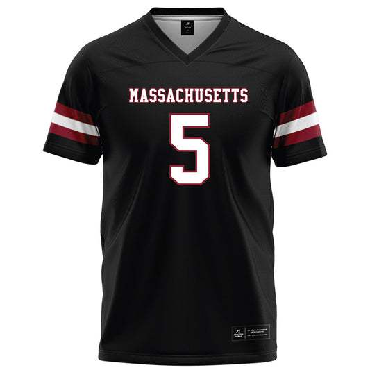 UMass - NCAA Football : William "Pop" Watson III - Black Football Jersey-0