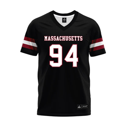 UMass - NCAA Football : Colin Reynolds - Black Premium Football Jersey-0