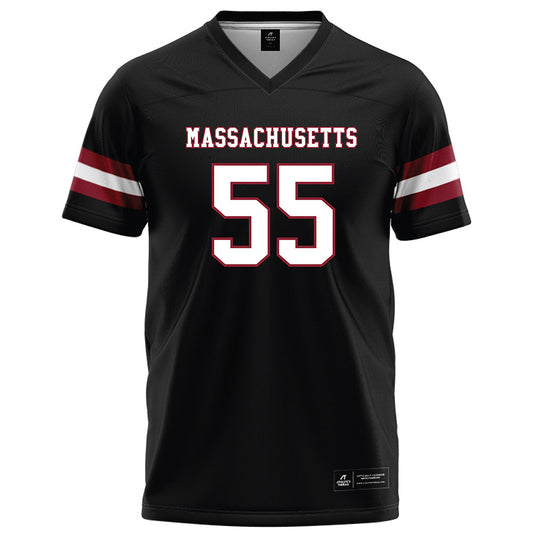 UMass - NCAA Football : Ben Noome - Black Football Jersey-0