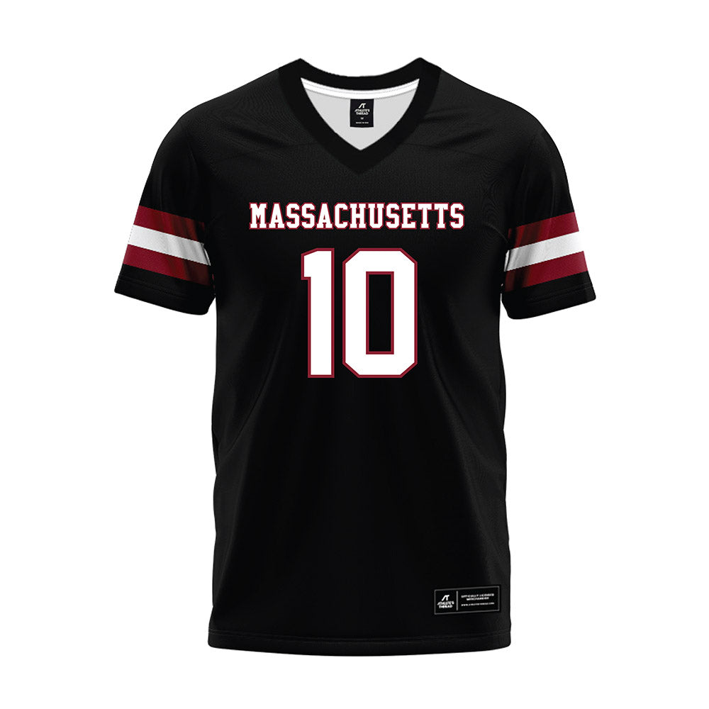 UMass - NCAA Football : Aubrey Melvin - Black Premium Football Jersey-0