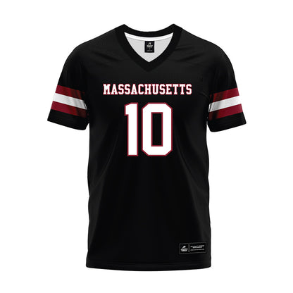 UMass - NCAA Football : Aubrey Melvin - Black Premium Football Jersey-0