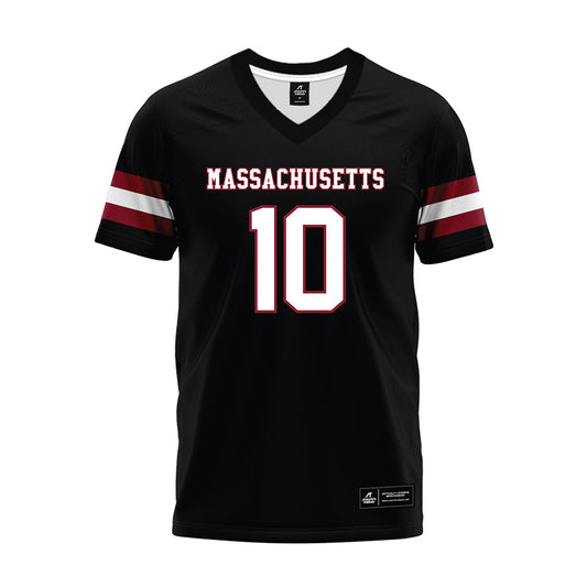 UMass - NCAA Football : Aubrey Melvin - Black Premium Football Jersey-0