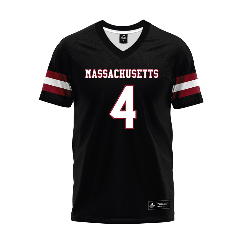 UMass - NCAA Football : DD Snyder - Black Premium Football Jersey-0