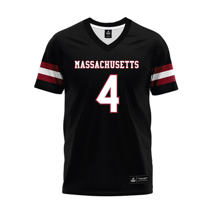 UMass - NCAA Football : DD Snyder - Black Premium Football Jersey-0