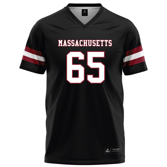 UMass - NCAA Football : Samu Suominen - Black Football Jersey-0