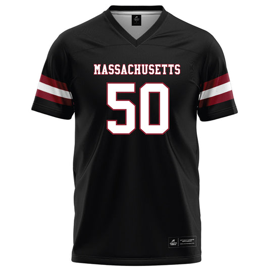 UMass - NCAA Football : Gavin Wilson - Black Football Jersey-0