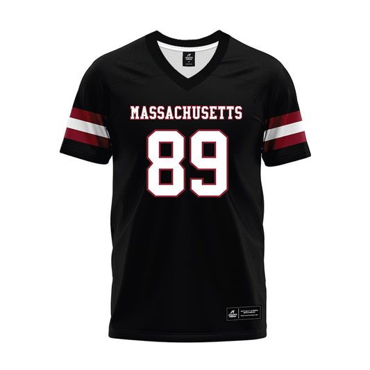 UMass - NCAA Football : Matthew Tybor - Black Premium Football Jersey-0