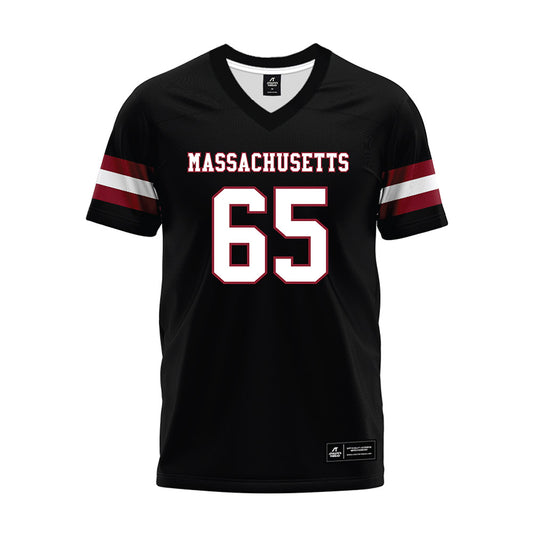 UMass - NCAA Football : Samu Suominen - Black Premium Football Jersey-0