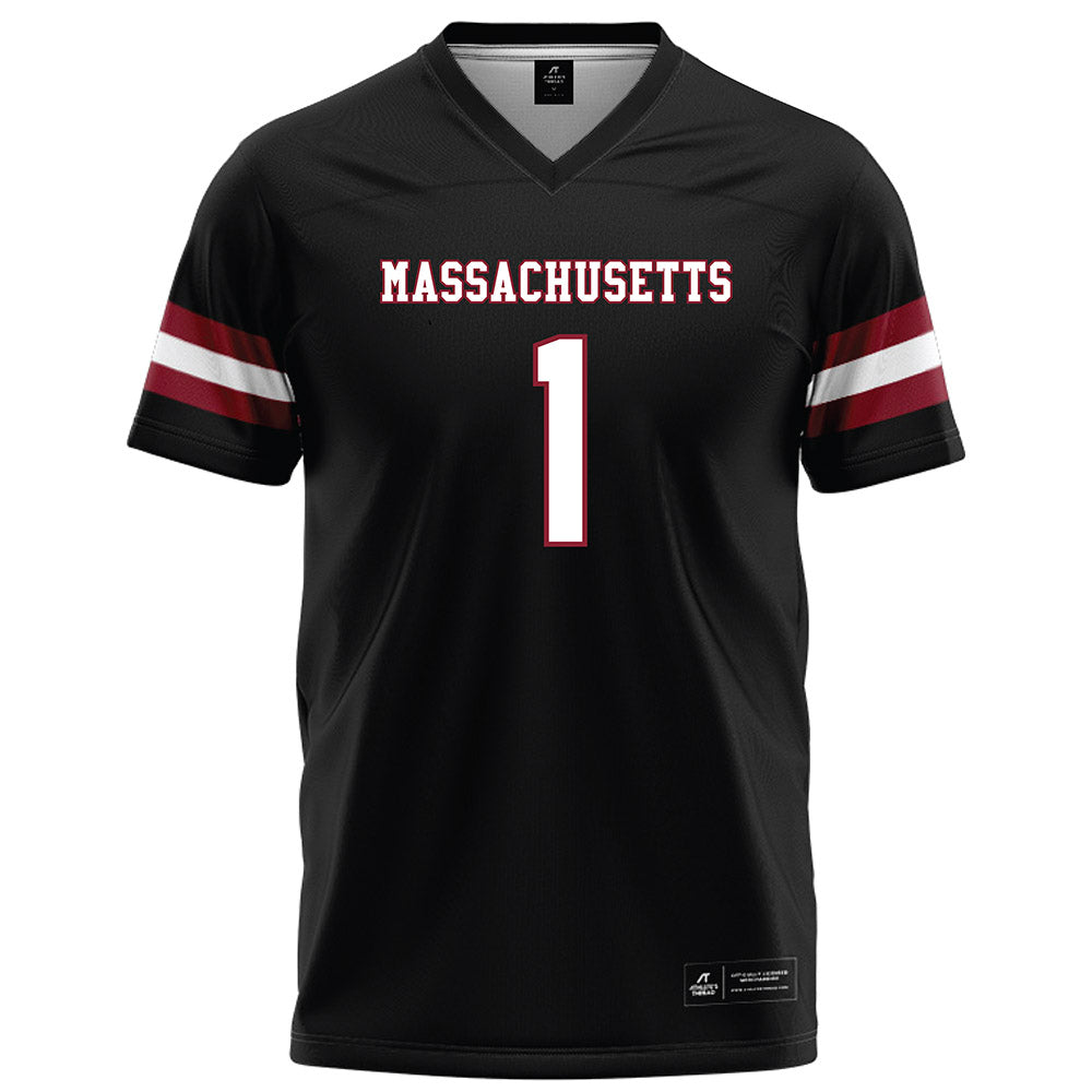 UMass - NCAA Football : DD Snyder - Black Football Jersey-0