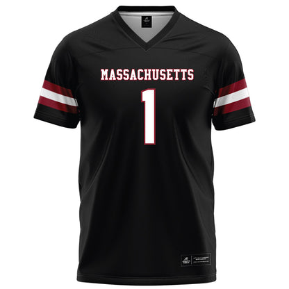 UMass - NCAA Football : DD Snyder - Black Football Jersey-0