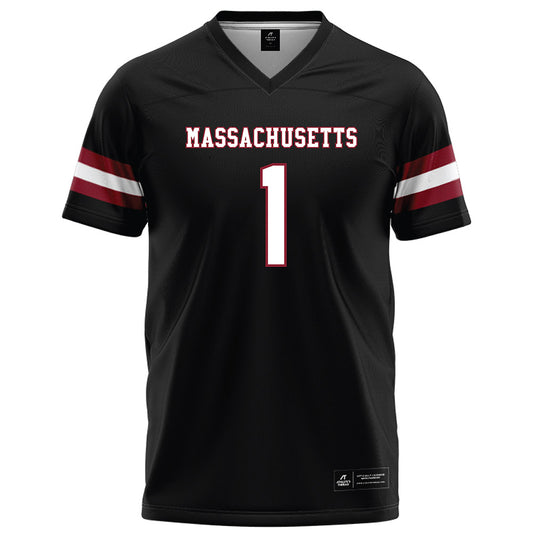 UMass - NCAA Football : DD Snyder - Black Football Jersey-0