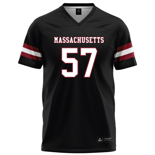 UMass - NCAA Football : Garrett Cooper - Black Football Jersey-0