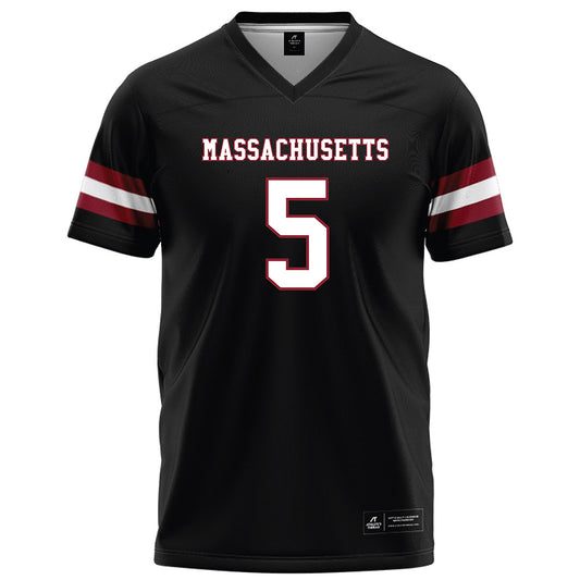 UMass - NCAA Football : William "Pop" Watson III - Black Football Jersey-0