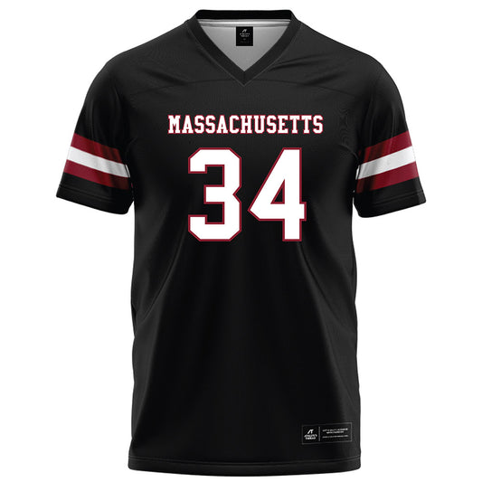 UMass - NCAA Football : Payton Andrade - Black Football Jersey-0
