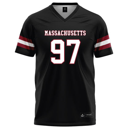 UMass - NCAA Football : Robert Ekins - Black Football Jersey-0