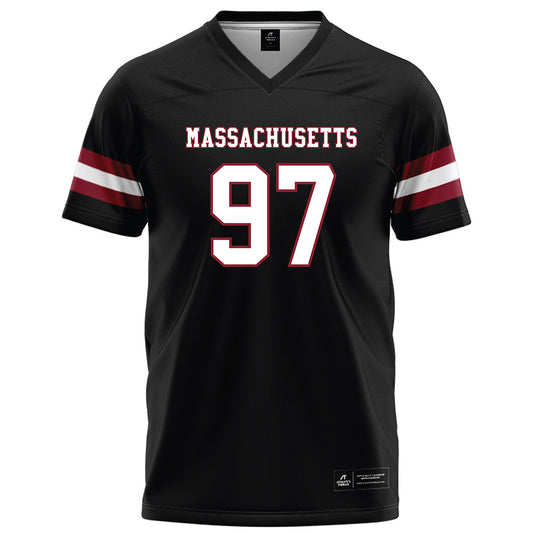UMass - NCAA Football : Robert Ekins - Black Football Jersey-0
