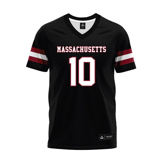UMass - NCAA Football : TY Harding - Black Premium Football Jersey-0