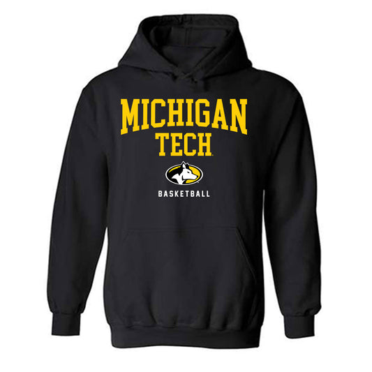 Michigan Tech - NCAA Men's Basketball : Garrett Spielman - Classic Shersey Hooded Sweatshirt-0
