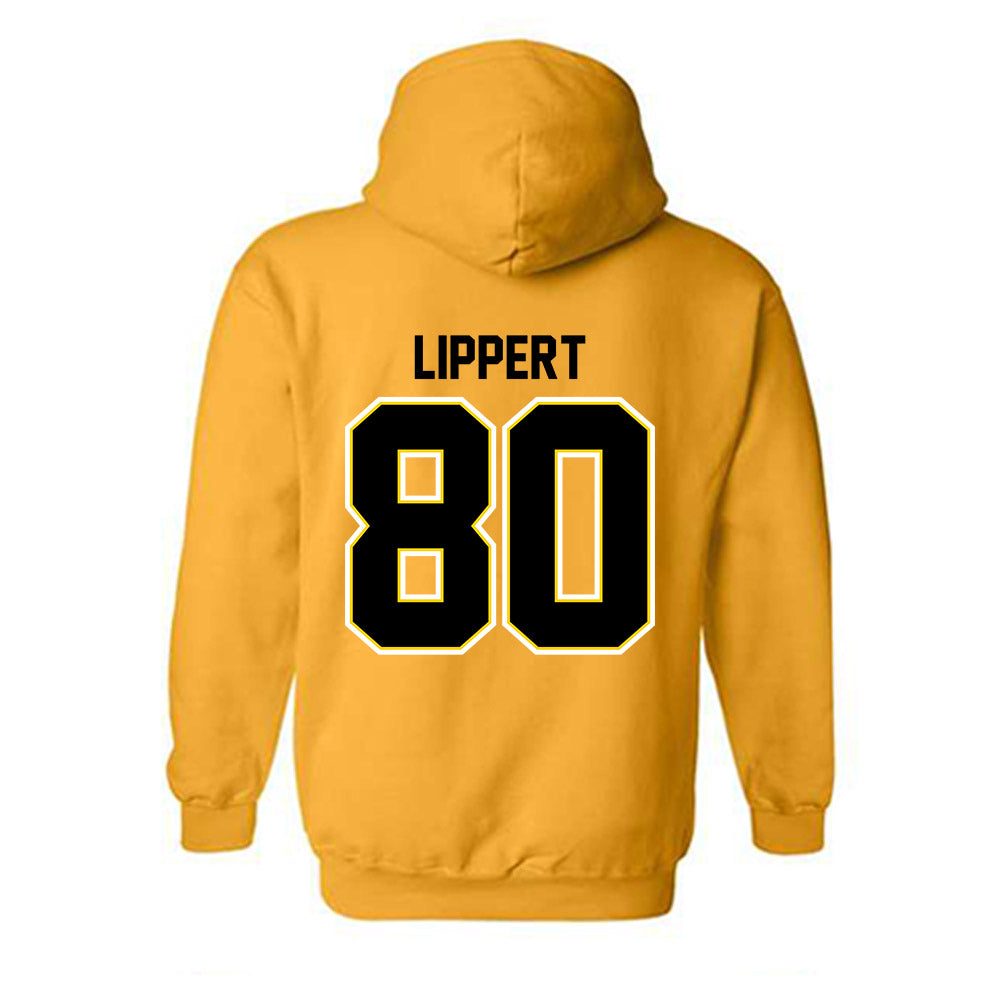 Michigan Tech - NCAA Football : Jaxon Lippert - Classic Shersey Hooded Sweatshirt-1