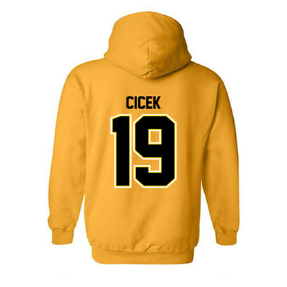 Michigan Tech - NCAA Men's Ice Hockey : Michael Cicek - Classic Shersey Hooded Sweatshirt-1