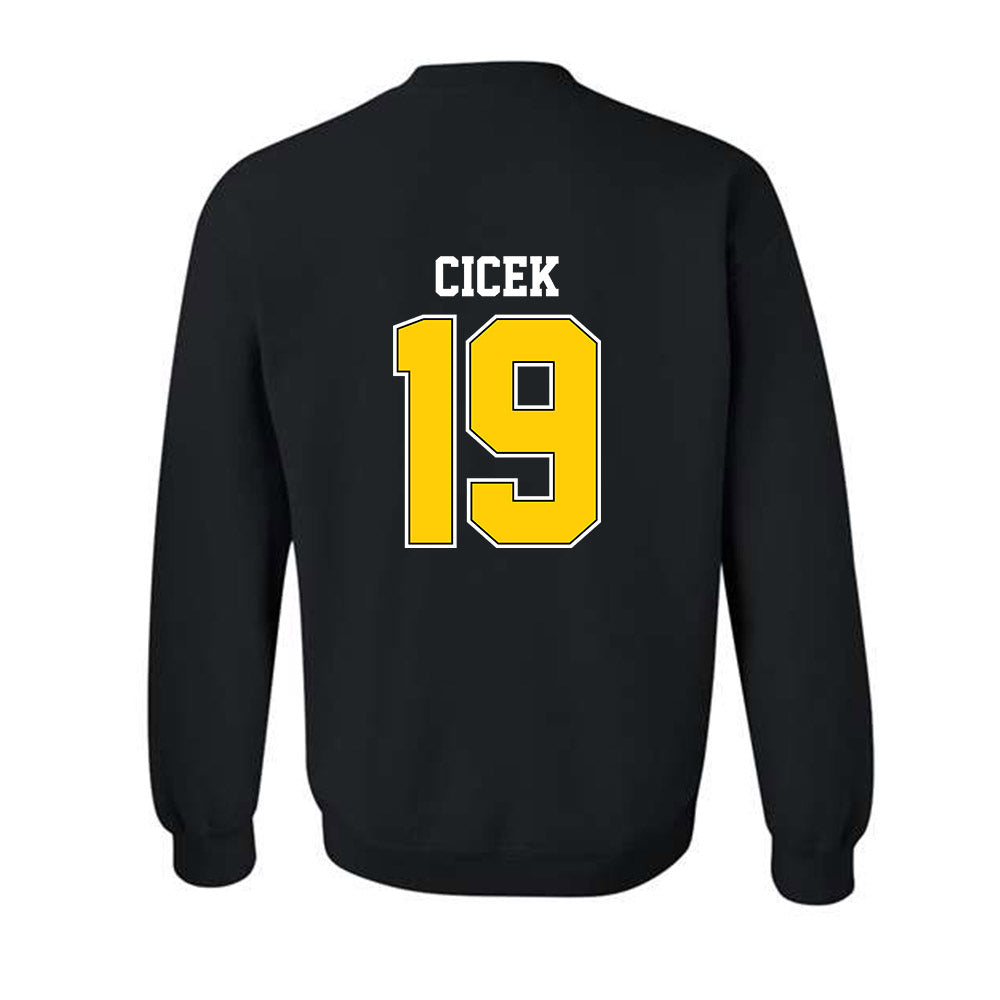 Michigan Tech - NCAA Men's Ice Hockey : Michael Cicek - Classic Shersey Crewneck Sweatshirt-1