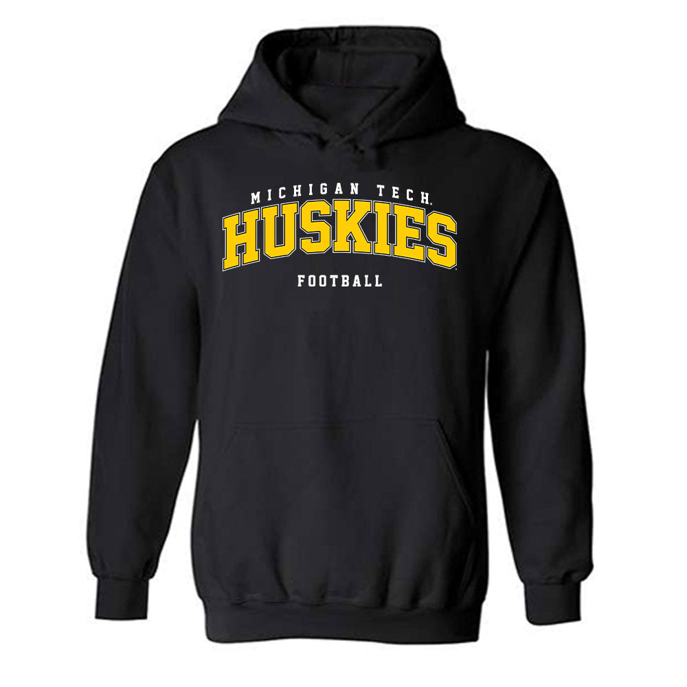 Michigan Tech - NCAA Football : Brett Karwowski Jr - Classic Shersey Hooded Sweatshirt-0