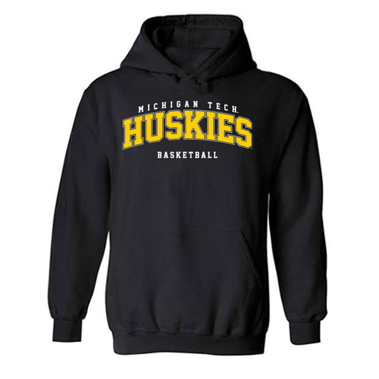 Michigan Tech - NCAA Men's Basketball : Garrett Spielman - Classic Shersey Hooded Sweatshirt-0